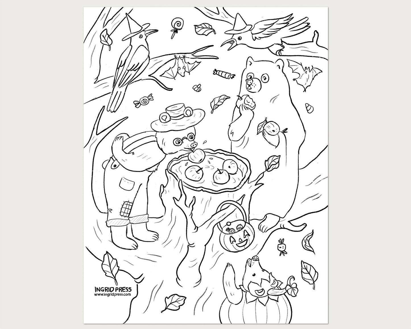 Halloween Tree coloring page
