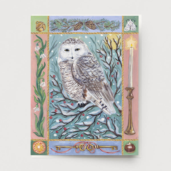 Holiday Owl Card H-144