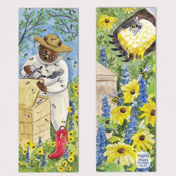 Honey Bear Double-Sided Bookmark