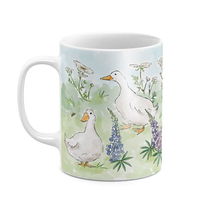Meadow Friends 11oz White Ceramic Mug