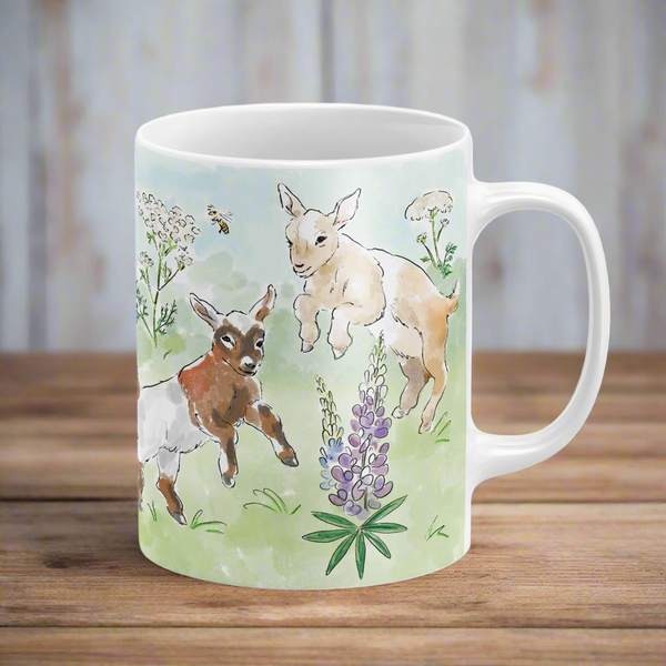 Meadow Friends 11oz White Ceramic Mug