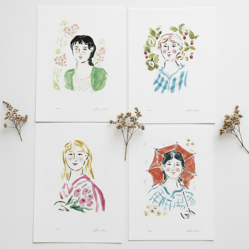 Raspberries – 9x12 Giclée Print, Limited Edition of 20