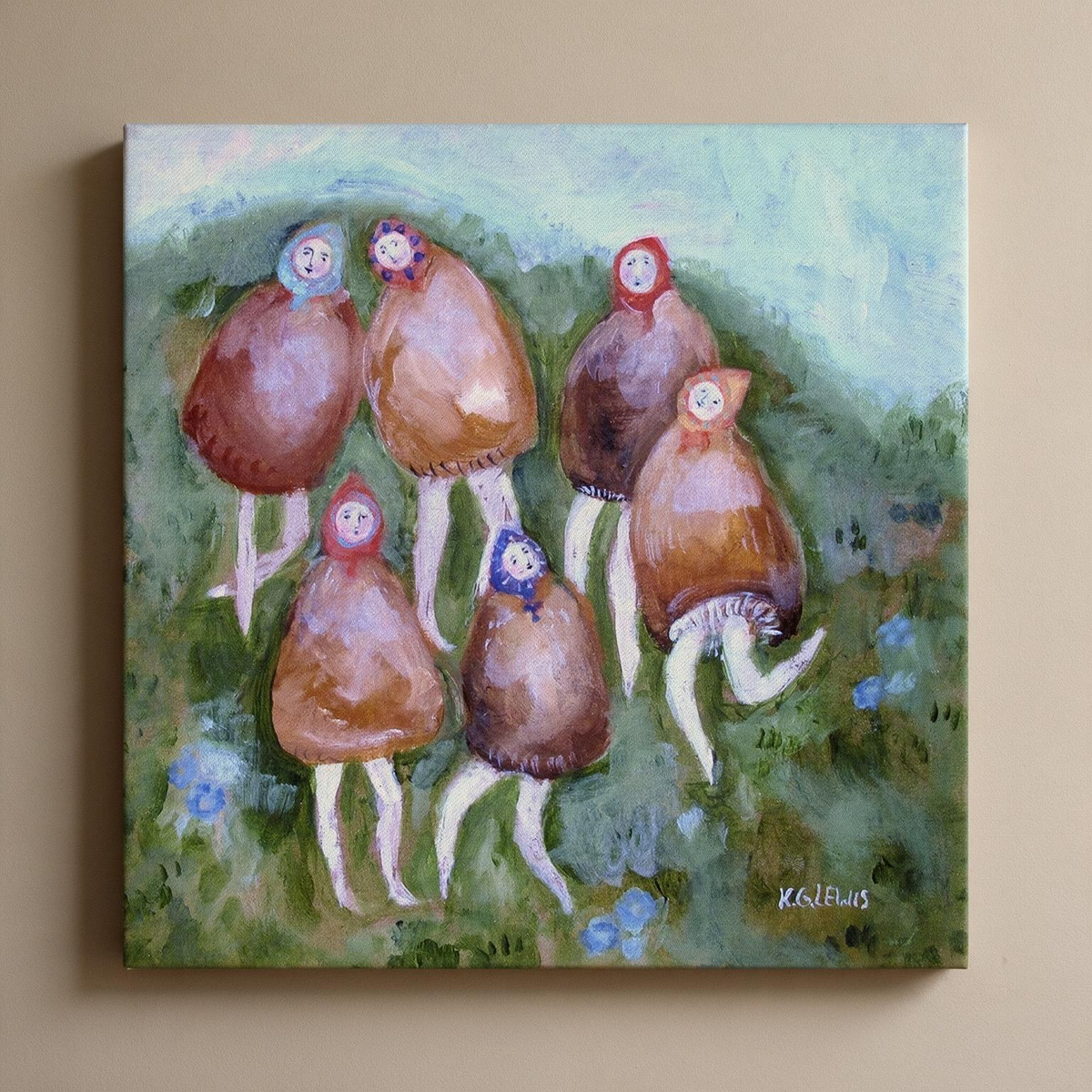 Mushroom Dance Canvas Art Print
