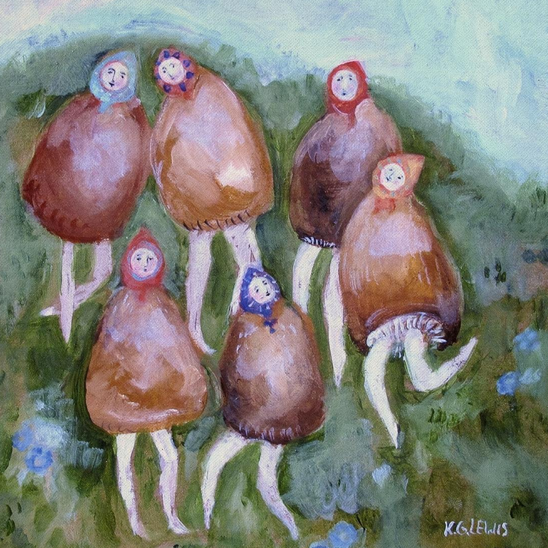 Mushroom Dance Canvas Art Print