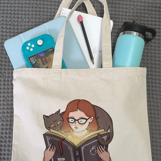Night at the Library Cotton Tote