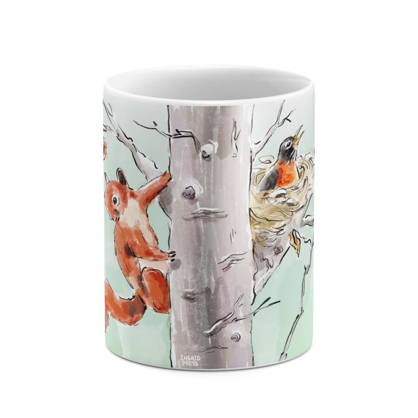 Oak Tree 11oz White Ceramic Mug