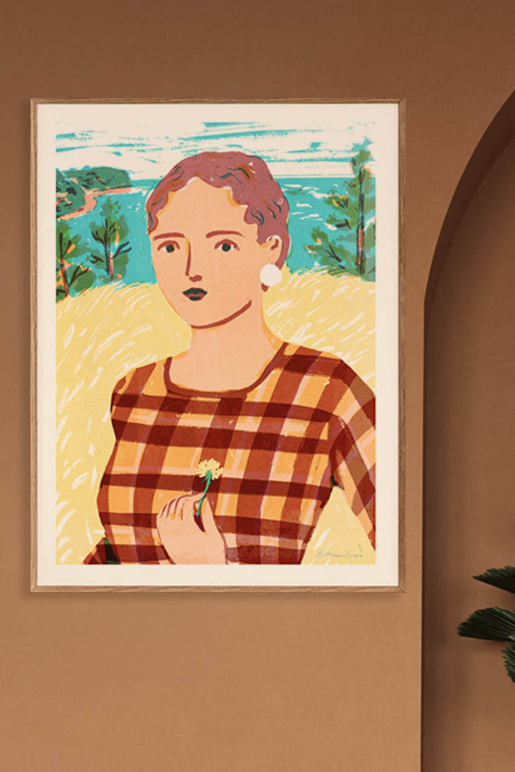 Ocean Portrait l Antique Framed & Mounted Print