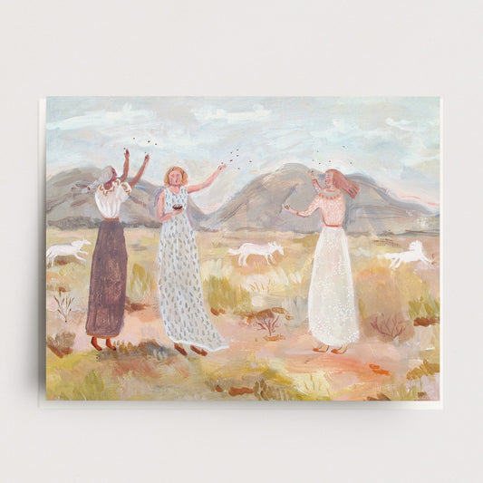 Planting the Desert Greeting Card