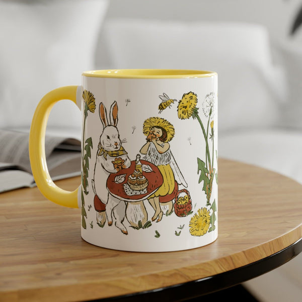 Rabbit Picnic 11oz Ceramic Accent Mug