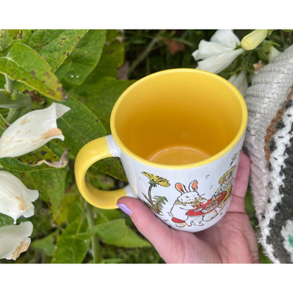 Rabbit Picnic 11oz Ceramic Accent Mug