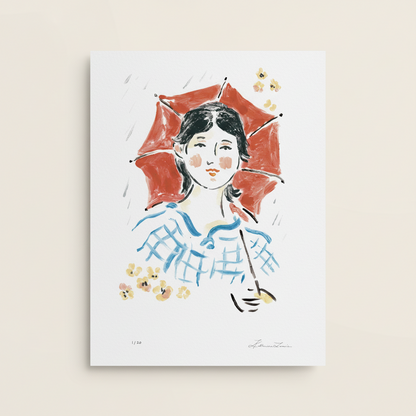 Rain – 9x12 Giclée Print, Limited Edition of 20