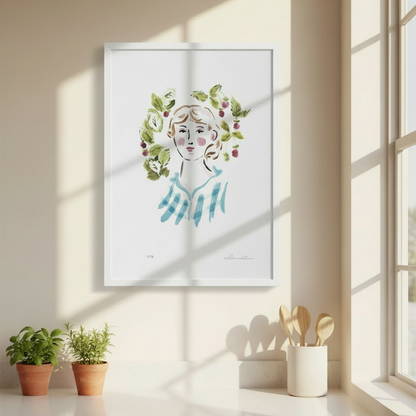 Raspberries – 9x12 Giclée Print, Limited Edition of 20