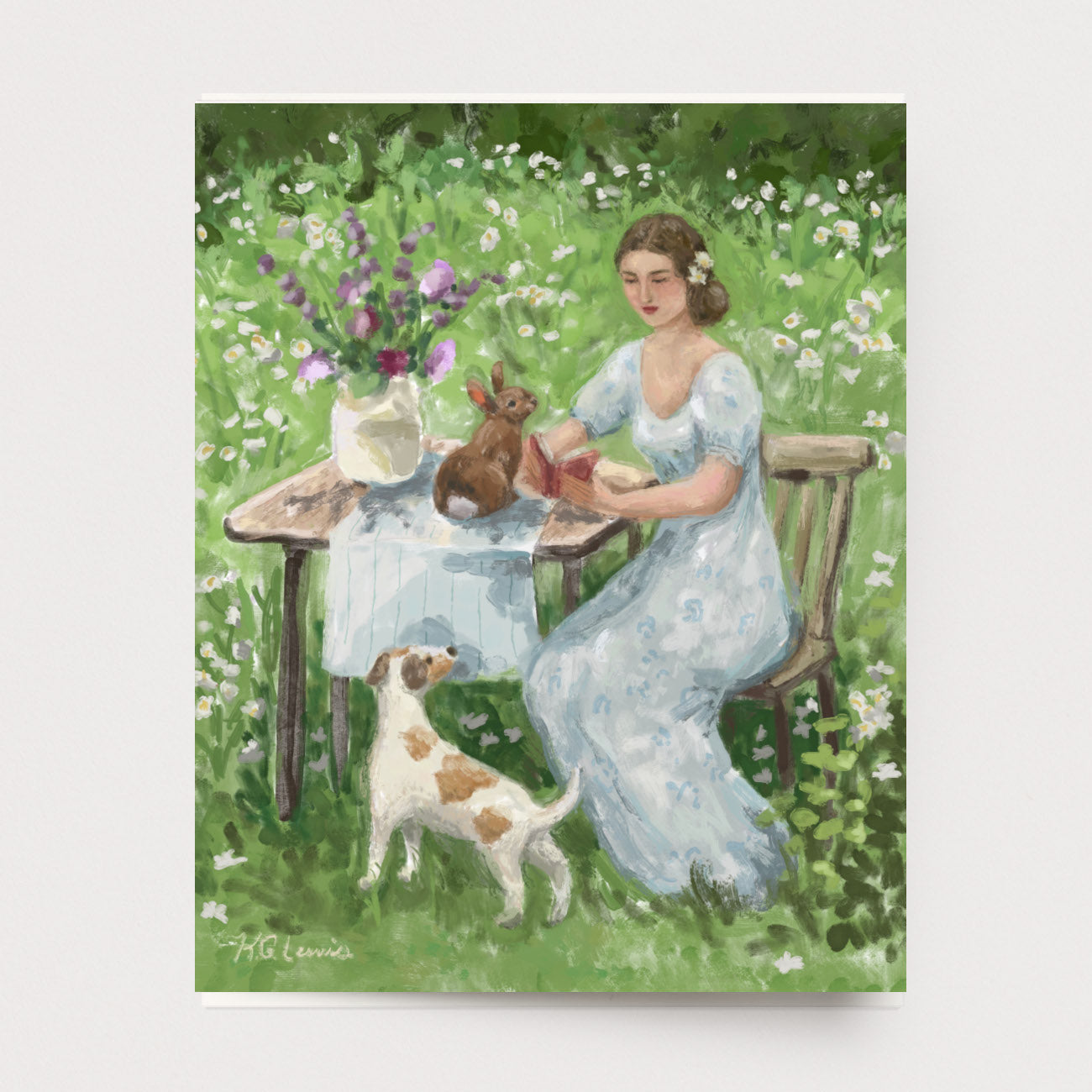Reading With Friends 10 Greeting cards