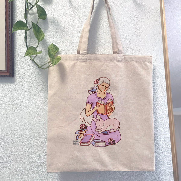 Lavender Story Cotton Tote