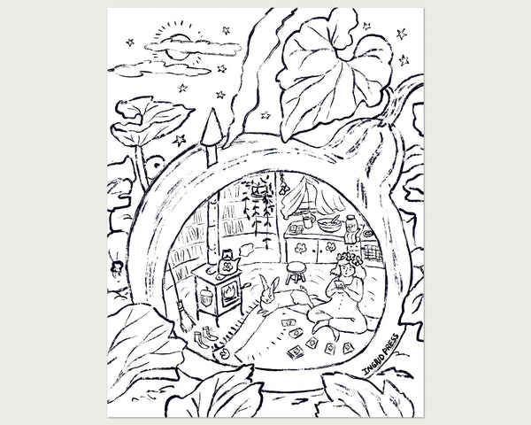 Snug Magic Coloring Page