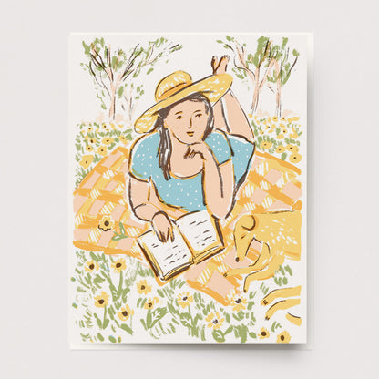 Spring Reading Card