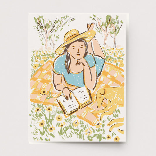Spring Reading Card