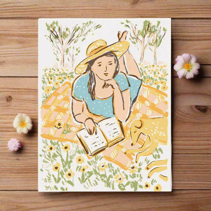 Spring Reading Card