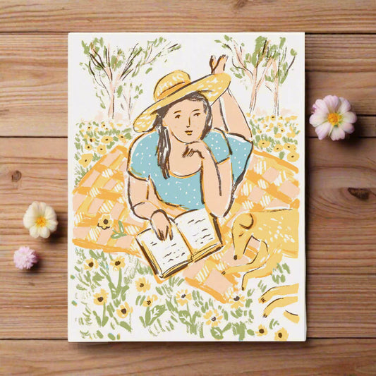 Spring Reading Card