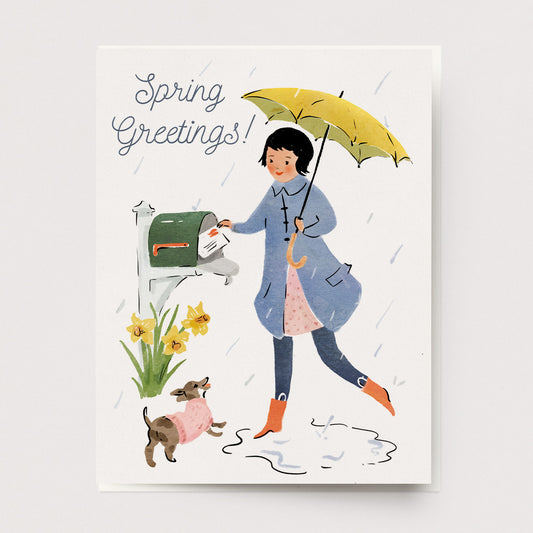 Spring At The Mailbox Card