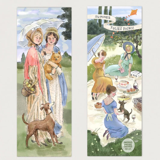 Summer Follies Picnic Double-Sided Bookmark 16 Set
