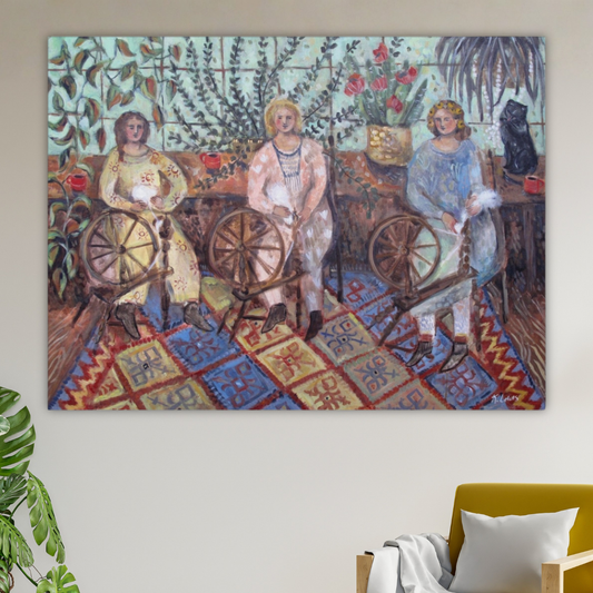 The Spinners Canvas Art Print
