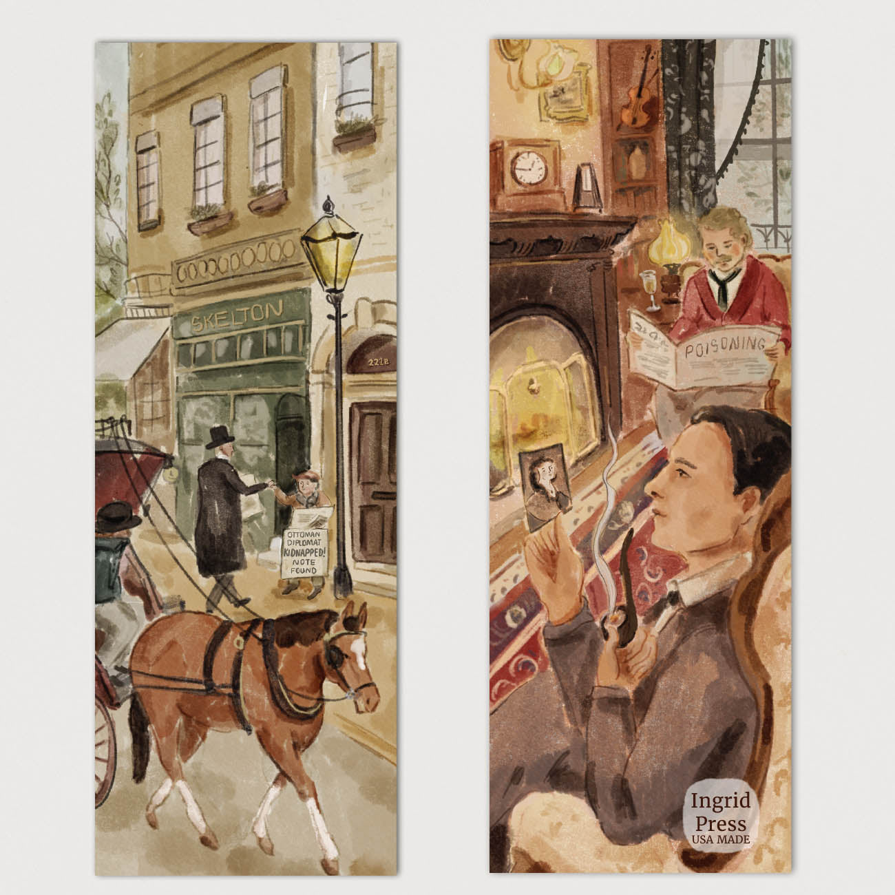 The Detective Double-Sided Bookmark 16 Set