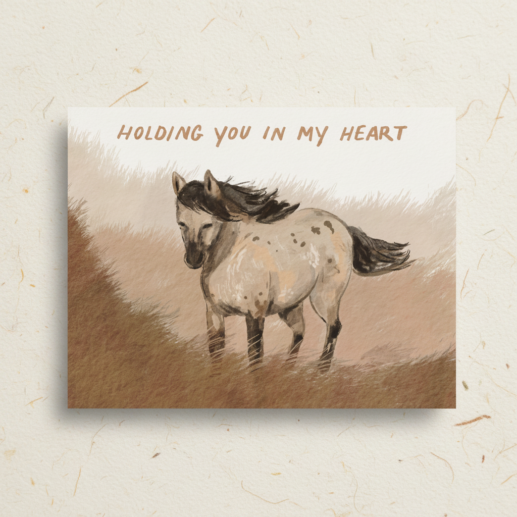 Wild Horse Heart Greeting Card