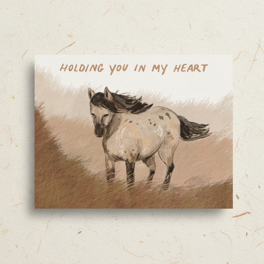 Wild Horse Heart Greeting Card