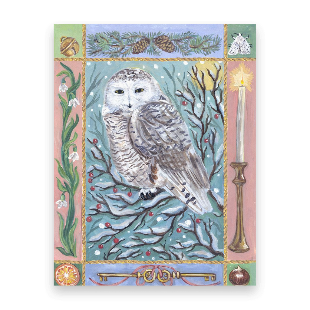 Holiday Owl 10 Postcards