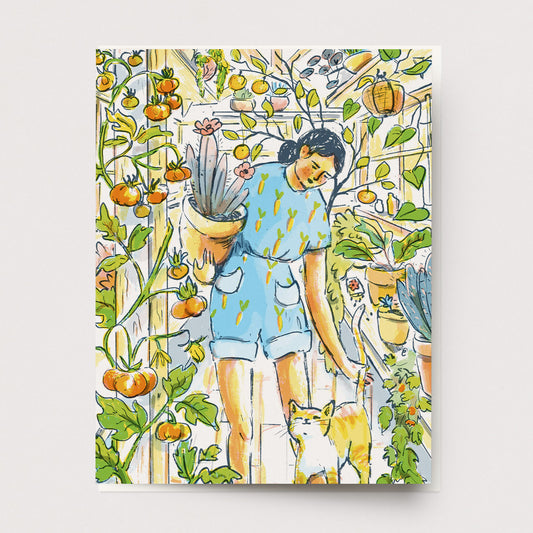 Greenhouse Day Greeting Card