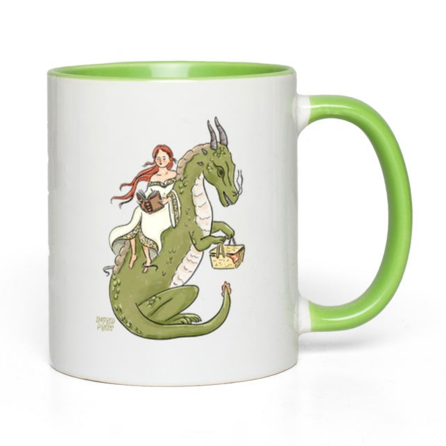 Dragon Picnic Ceramic Mug
