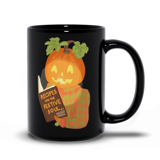Reading Pumpkin 15oz Ceramic Mug