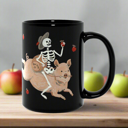 Satisfied Skeleton 15oz Ceramic Mug