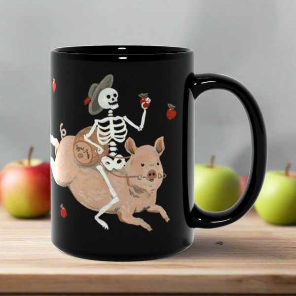 Satisfied Skeleton 15oz Ceramic Mug