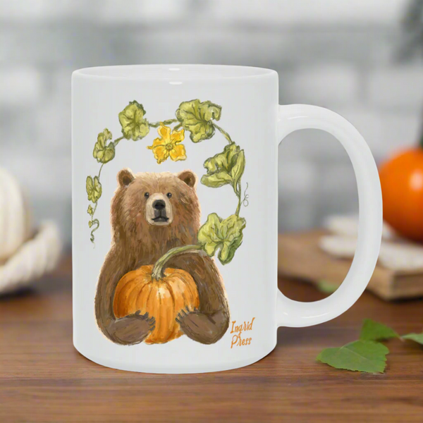 Bear's Pumpkin 15oz Ceramic Mug