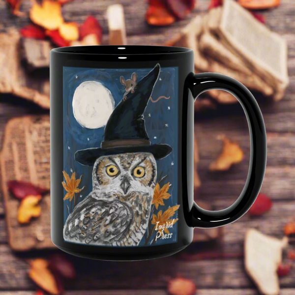 Owl and Mouse 15oz Ceramic Mug