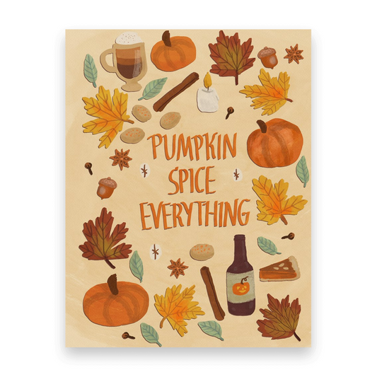 Pumpkin Spice 10 Postcards HA-105-P