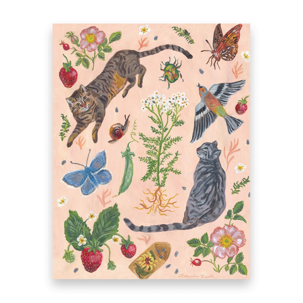 Cat Garden | 10 Postcards