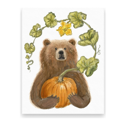 Bear's Pumpkin 10 Postcards