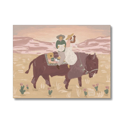Together Buffalo Canvas Print