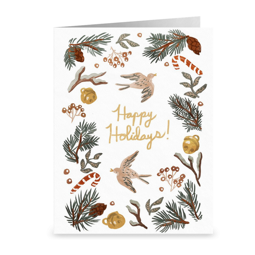 Holiday Wreath Card H-114