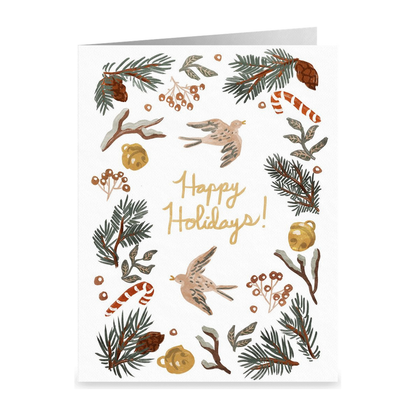 Holiday Wreath Card H-114