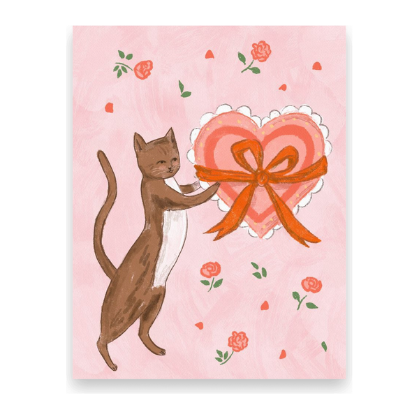 Valentine Cat 10 Postcards L-120-P