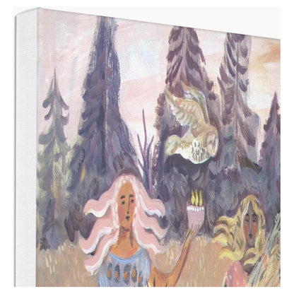 Owl Offering Canvas Print 107-CP