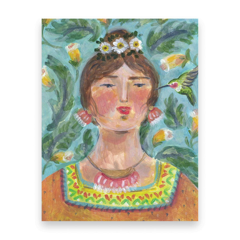 Hummingbird Woman | 10 Postcards