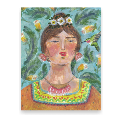 Hummingbird Woman 10 Postcards