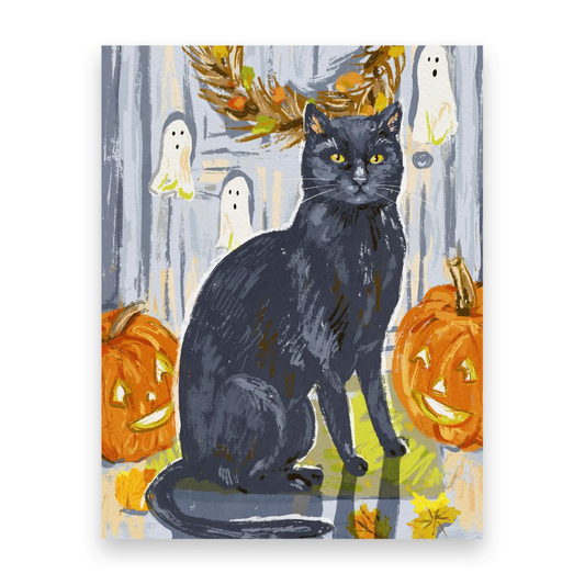 Halloween Door Cat 10 Postcards HA-110-P