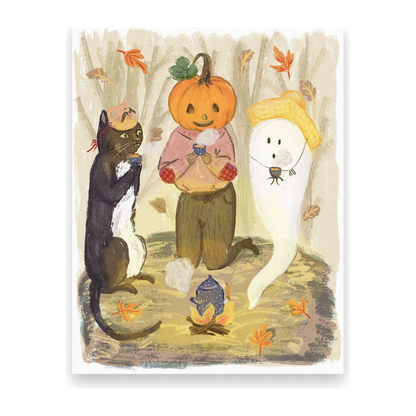 Bonfire Friends 10 Postcards