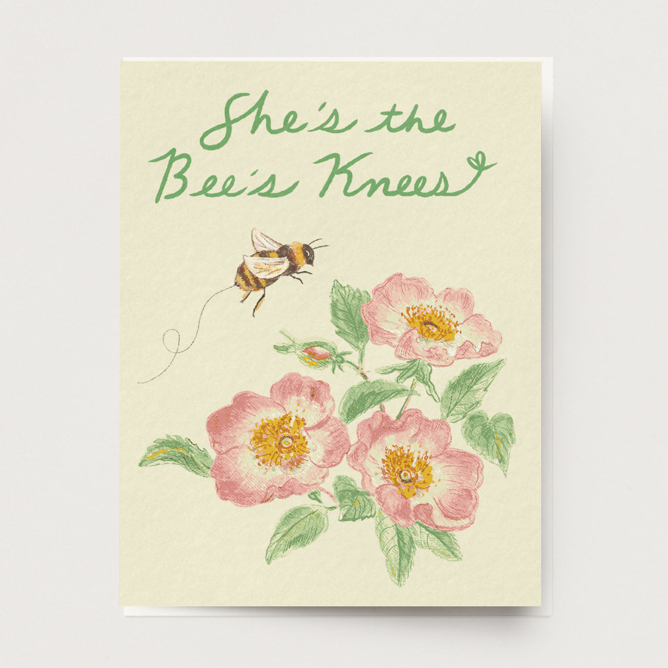Bee's Knees Rose Card